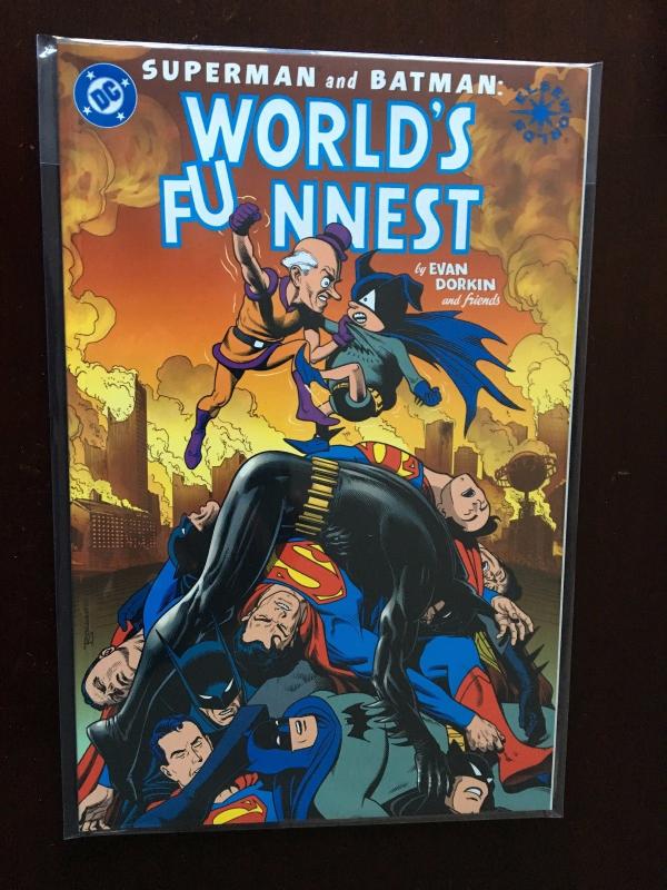 Superman and Batman World's Funnest GN (2000 DC) Elseworlds #1 - VF - 2000