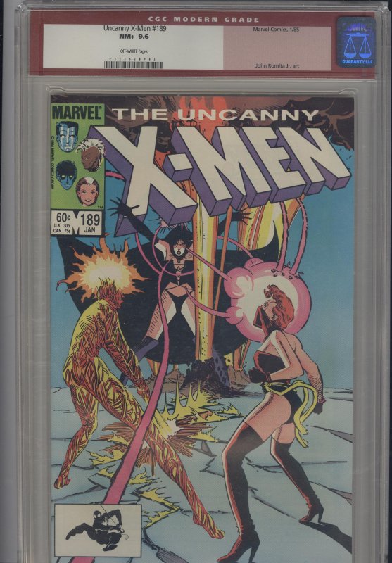Uncanny X-Men 189   CGC 9.6   NM+  (1985) Super High Grade!