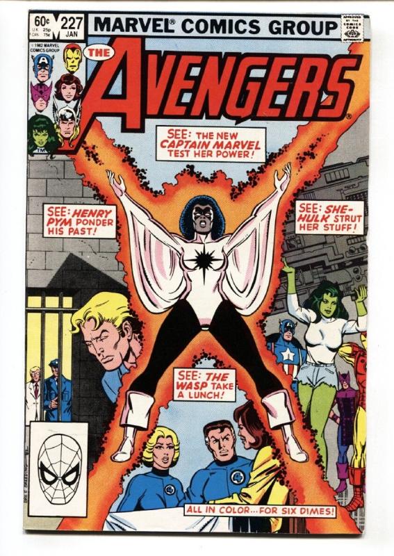Avengers #227 comic 1982 Captain Marvel (Monica Rambeau), joins the