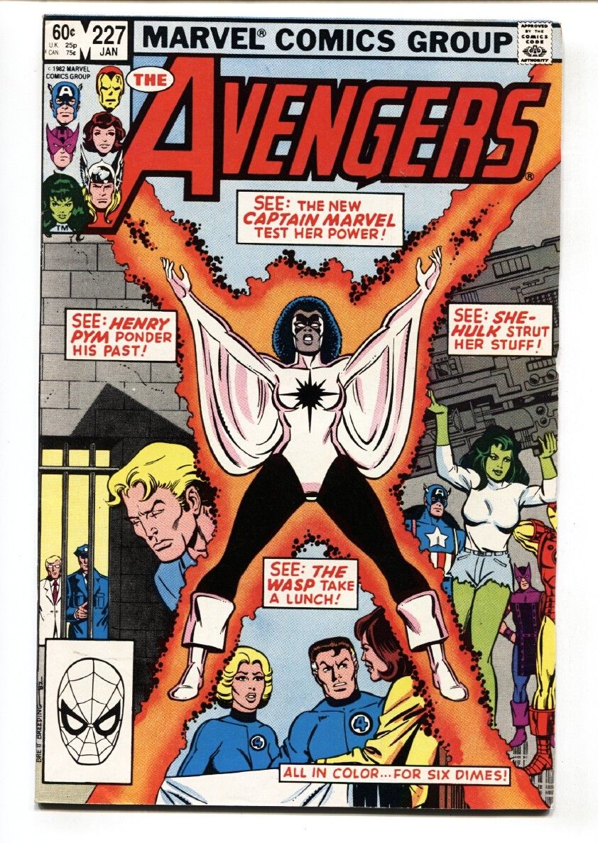 Avengers #227 comic 1982 Captain Marvel (Monica Rambeau ...