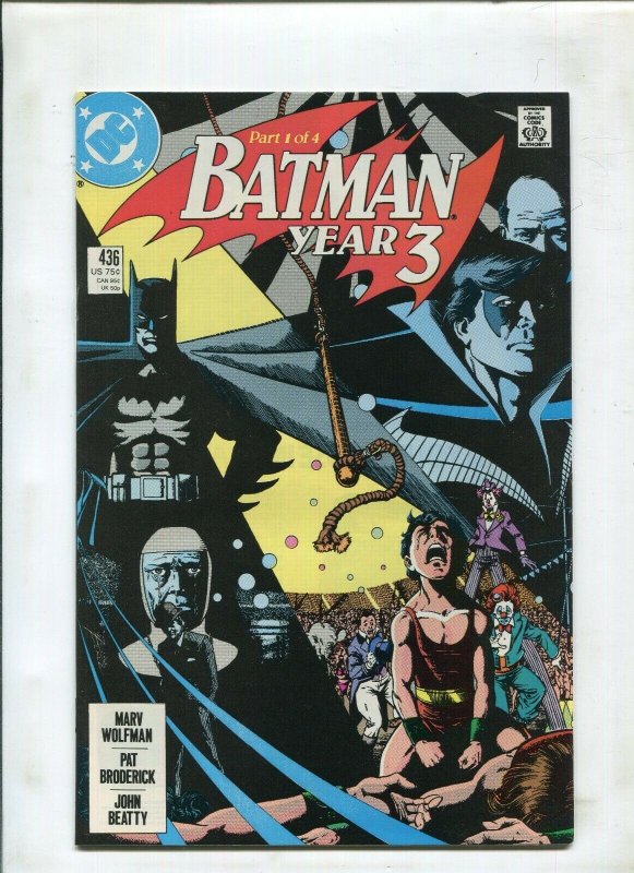 BATMAN #436  - YEAR THREE FIRST TIM DRAKE (9.2) 1989