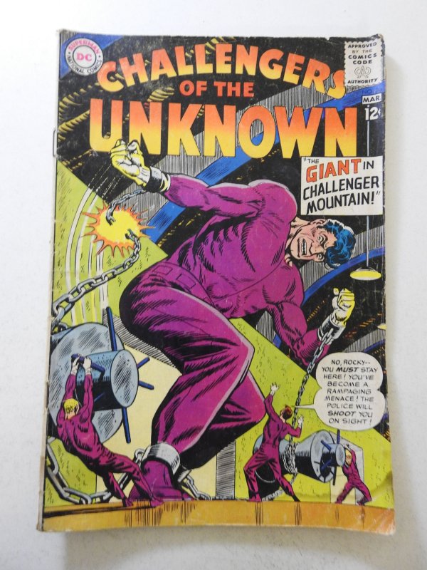 Challengers of the Unknown #36 (1964) GD Condition see desc