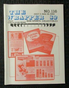 1993 THE WRAPPER Non-Sports Collectibles Fanzine #116 FVF 7.0 Exhibit Arcade