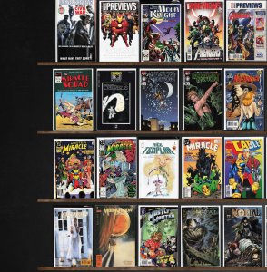Huge Lot 130+ Comics with Marvel Previews, Hero Sandwich & More!