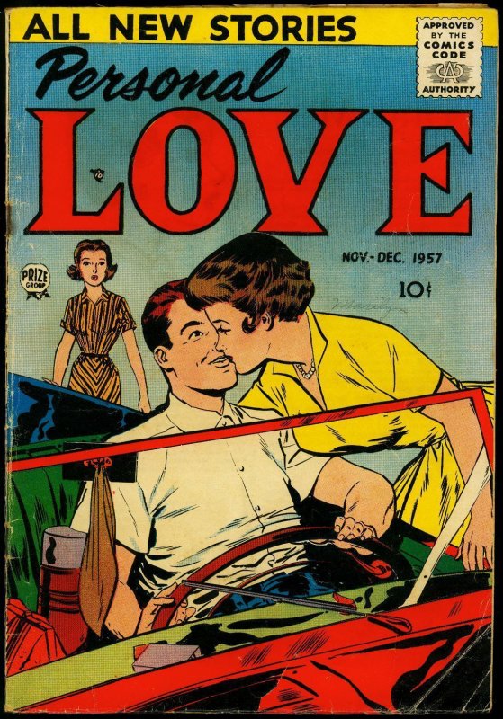 Personal Love #2 1957- Convertible cover- Love Triangle VG