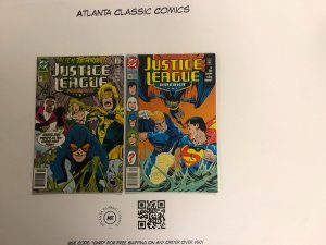 2 Justice League DC Comic Books #66 67  Batman Superman  Flash 4 KE2