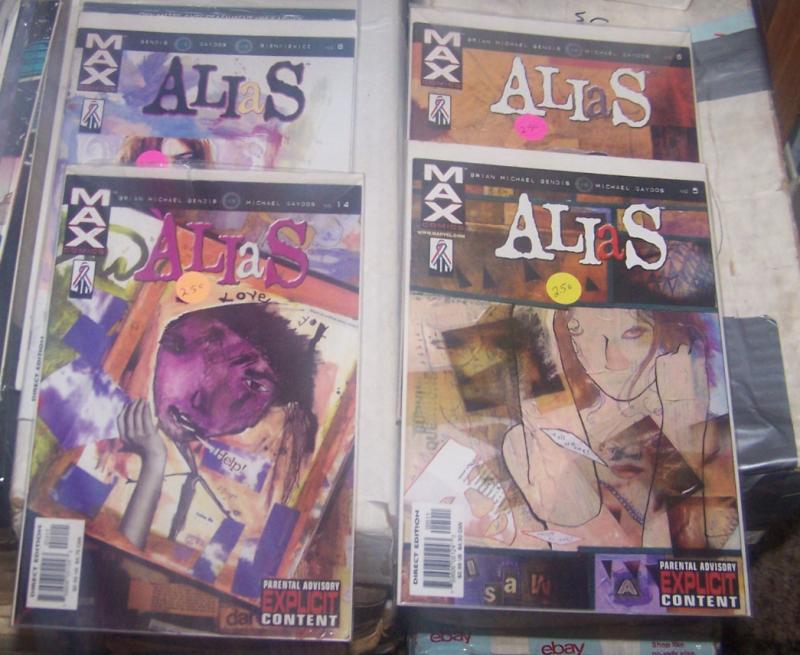 alias  comics # 5 6 6 8 14 marvel max jessica jones netflix detective