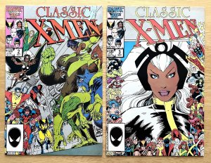 CLASSIC X-MEN 2 + 3 FRAME COVER (1986) B7