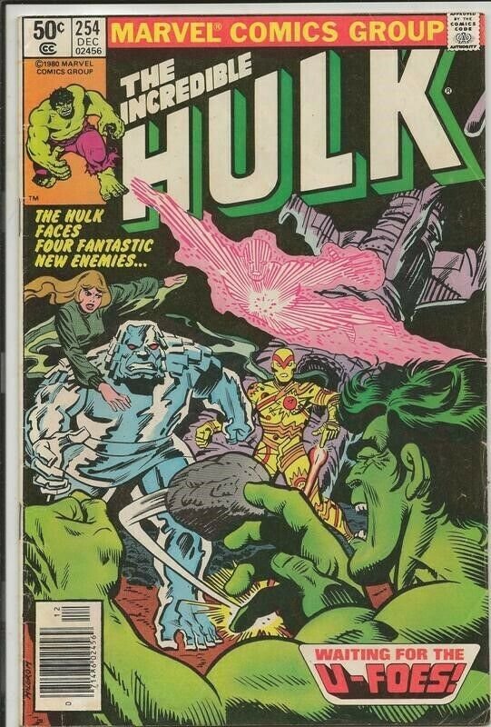 Incredible Hulk #254 ORIGINAL Vintage 1980 Marvel Comics 1st U-Foes 