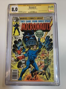 Micronauts (1979) # 1 (CGC 8,0 WP) Signed By Michael Golden | 1st App