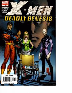 Lot Of 3 X-Men Deadly Genesis Marvel Comic Book #4 5 6    BH49