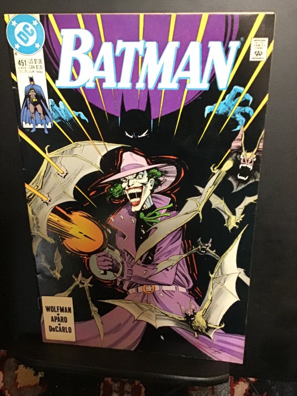 Batman #451 (1990) High-grade Joker cover key NM- Wow!