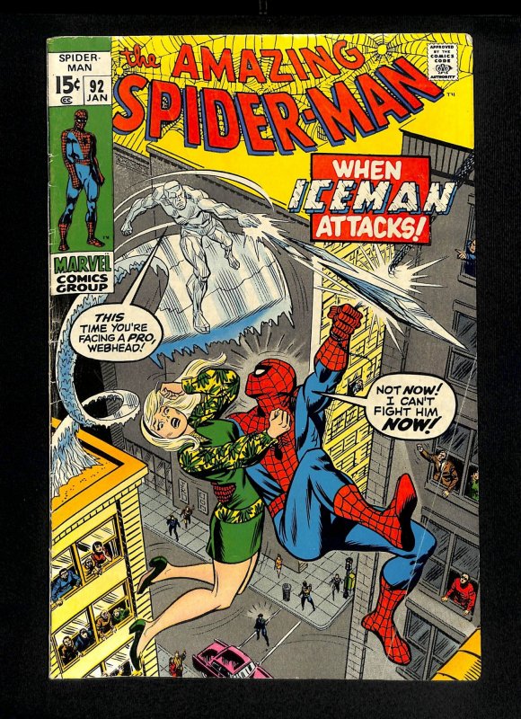 Amazing Spider-Man #92 Ice Man!