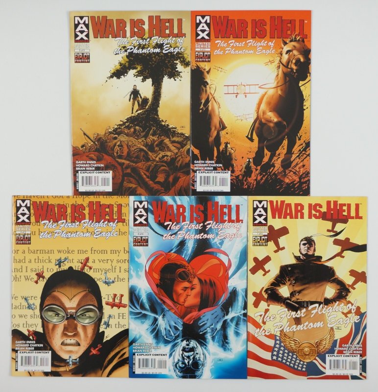 War Is Hell First Flight of the Phantom Eagle #1-5 VF/NM full set Ennis ; Marvel