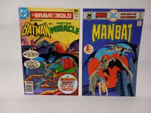 MANBAT #1 + BRAVE AND THE BOLD #138 - MISTER MIRACLE - FREE SHIPPING!