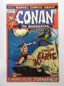 Conan the Barbarian #14 (1972) VG/FN Condition! Moisture stain back cover