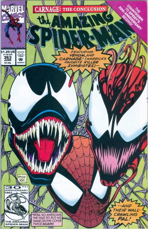 Amazing Spider-Man #362 & #363 Venom & Carnage nm/m | Comic Books