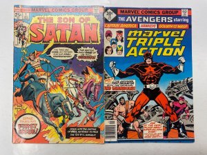 3 MARVEL comic books Son of Satan #1 Marvel Triple Action #35 Dracula #65 4 KM11