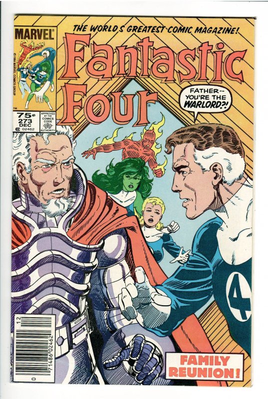 FANTASTIC FOUR #273 ;NM 9.4-9.6;NEWSSTAND;CANADIAN PRICE VARIANT;KANG!