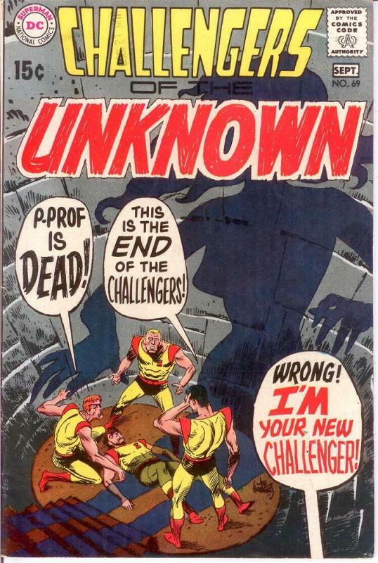 CHALLENGERS OF THE UNKNOWN 69 F+ Sept. 1969 COMICS BOOK