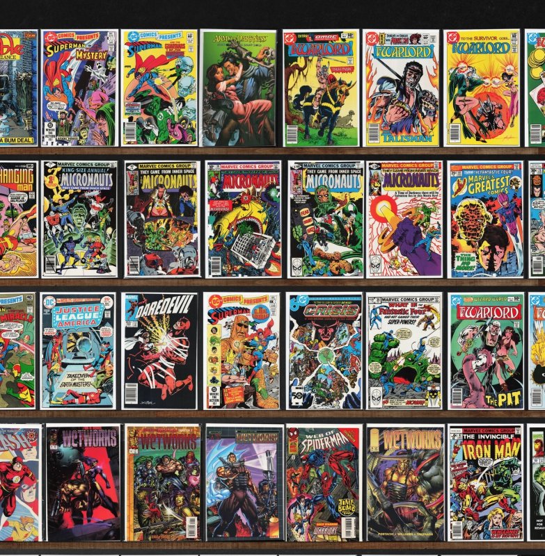 Huge Lot 150+ Comics with Warlord, Micronauts, The Defenders & More!