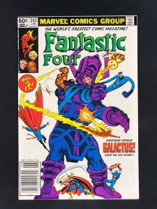 Fantastic Four #243 (1982) VF/NM Newsstand Iconic cover art by John Byrne