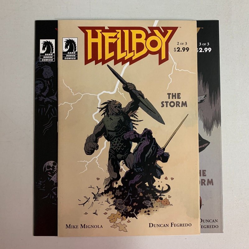 Hellboy The Storm #1-3 Set (Dark Horse 2010) 1 2 3 Mike Mignola (9.0+) 