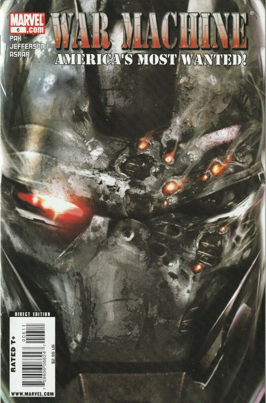 War Machine # 6 Cover A VF+ Marvel 2009 Dark Reign