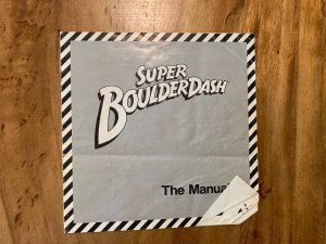 Super Boulder Dash Commodore 64 128 C64 Sleeve Manual Floppy Disk