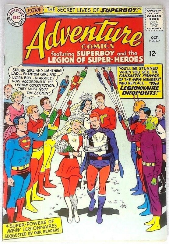 Adventure Comics Dc Fn Silver Age Legion Of Super Heroes Comic Books Silver