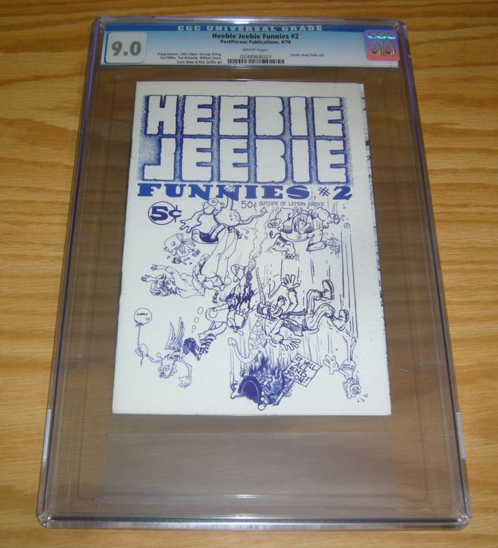 Heebie Jeebie Funnies #2 CGC 9.0 william stout - scott shaw - underground comix