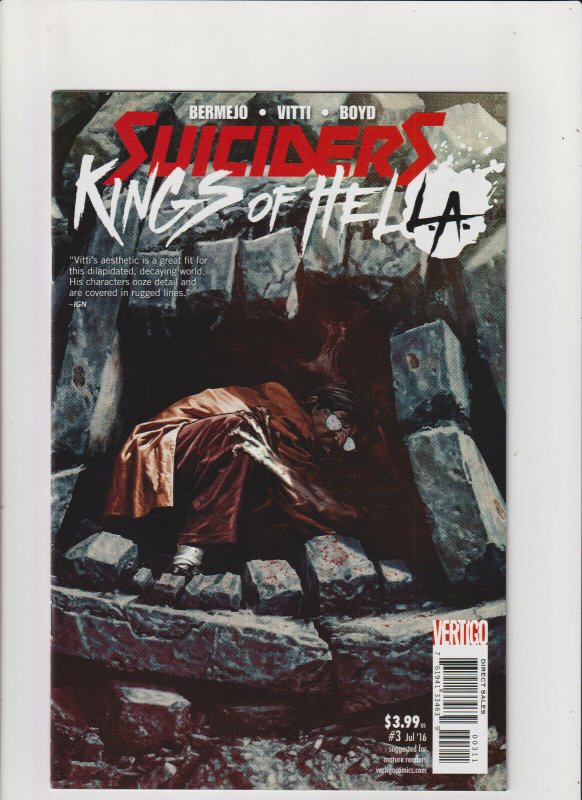 Suiciders: Kings of HELL.A. #3 NM- 9.2 Vertigo Comics Lee Bermejo 2016 761941334639