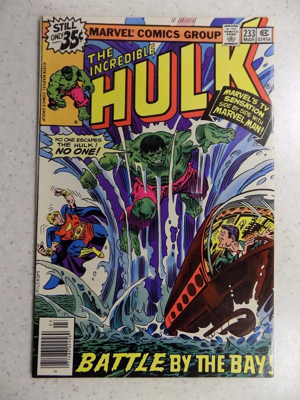 INCREDIBLE HULK # 233 MARVEL BRONZE ACTION BUSCEMA  VF