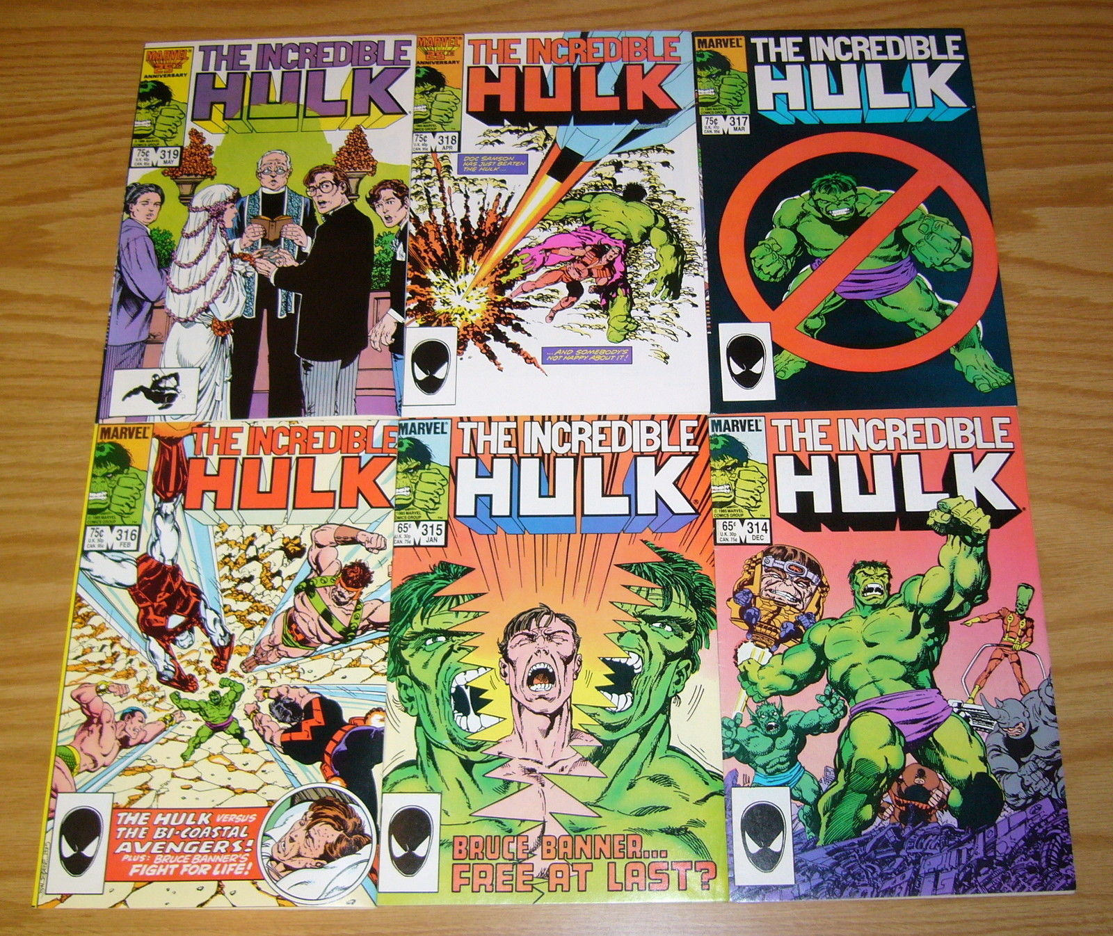 Incredible Hulk 314 319 Vf Nm Complete Run By John Byrne Wedding Hulkbuster Comic Books Copper Age Incredible Hulk Superhero Hipcomic