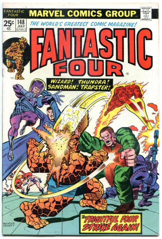 FANTASTIC FOUR #148, FN/VF, Sandman, Wizard, Thundra, 1961, more Marvel in store 