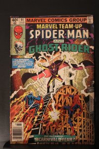 Marvel Team-Up #91 (1980) Mid-High-Grade FN+ Ghost Rider, Spidey