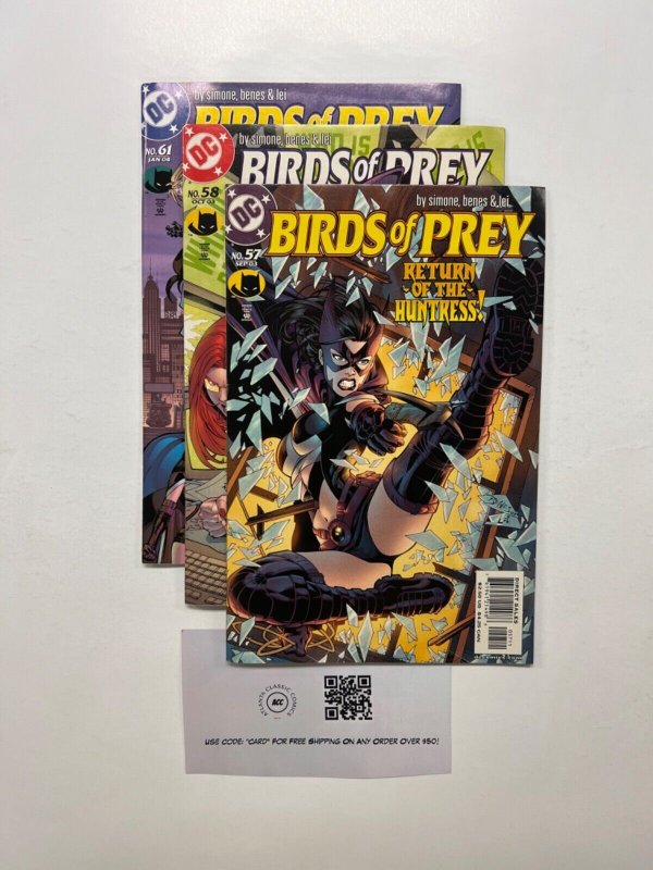 3 Birds Of Prey DC Comic Books # 63 64 65  Superman Batman Robin Flash 21 JS42