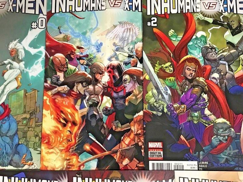 INHUMANS VS X-MEN#0-6 VF/NM LOT 2017  MARVEL COMICS