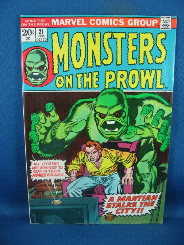 MONSTERS ON THE PROWL 21 F VF  1973