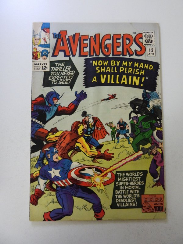 The Avengers #15 (1965) VG- condition see description