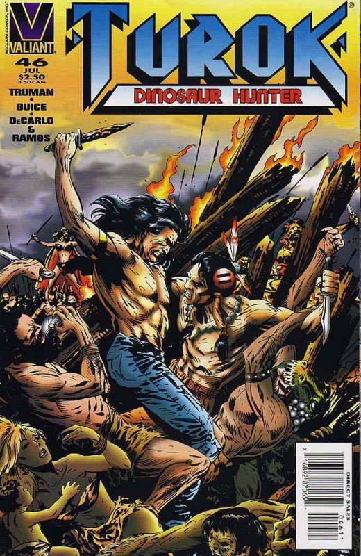 Turok, Dinosaur Hunter #46 VF/NM; Valiant | save on shipping - details inside