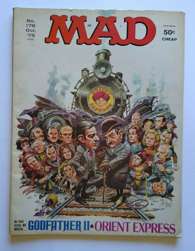 MAD Magazine Orient Express Oct 1975 No 178 Godfather II All In The Family