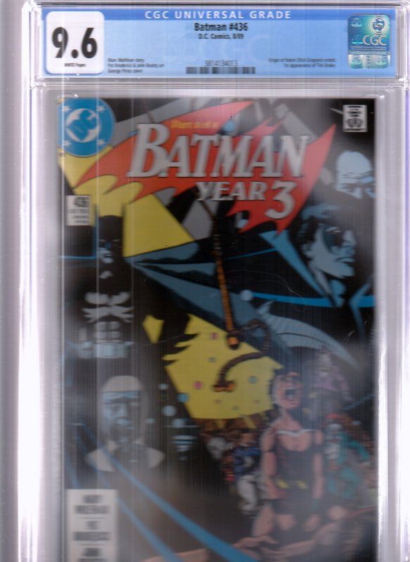 Batman #436 (1989) CGC 9.6