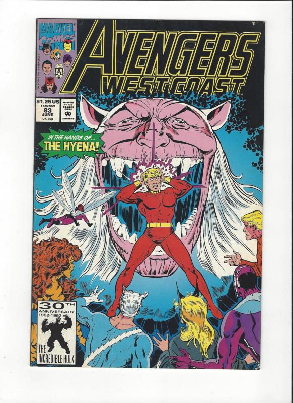 Avengers West Coast #83 Vs. The Hyena NM