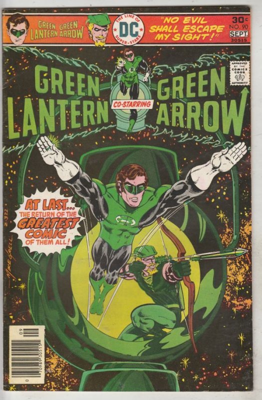 Green Lantern #90 (Aug-76) NM- High-Grade Green Lantern, Green Arrow