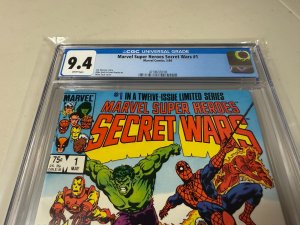 Marvel Super Heroes Secret Wars # 1 CGC Graded 9.4 Comic Book 1984 Zeck JH30