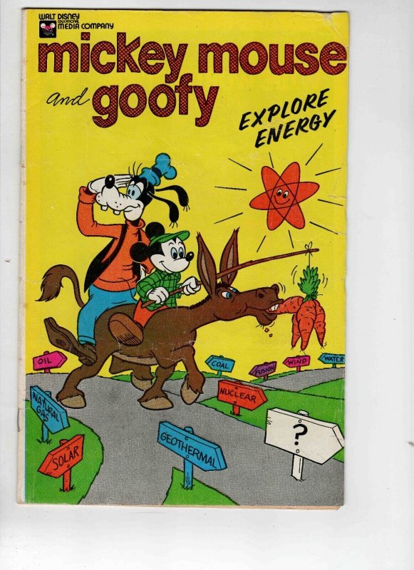 Mickey Mouse and Goofy Explore Energy #1 VINTAGE 1976 Disney Comics