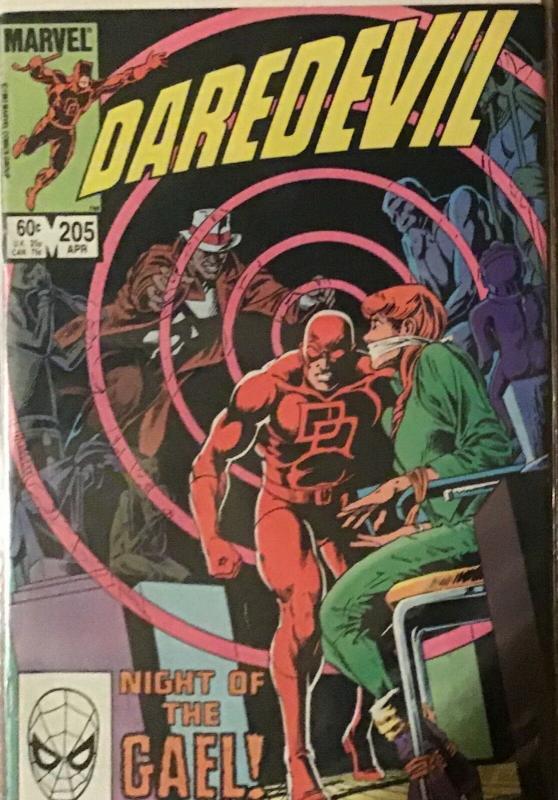 DAREDEVIL MARVEL #201-206 MOST ARE IN NM OR VF.SATISFACTION GUARANTEED.