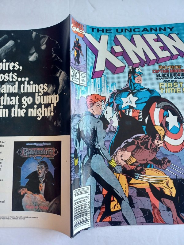 X-Men #268 newsstand - Jim Lee iconic cover - 1990 - (-NM)