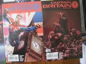 9 Marvel CAPTAIN BRITAIN and MI 13 Comic Book: #5 6 8 9 11 12 13 14 ANNUAL #1